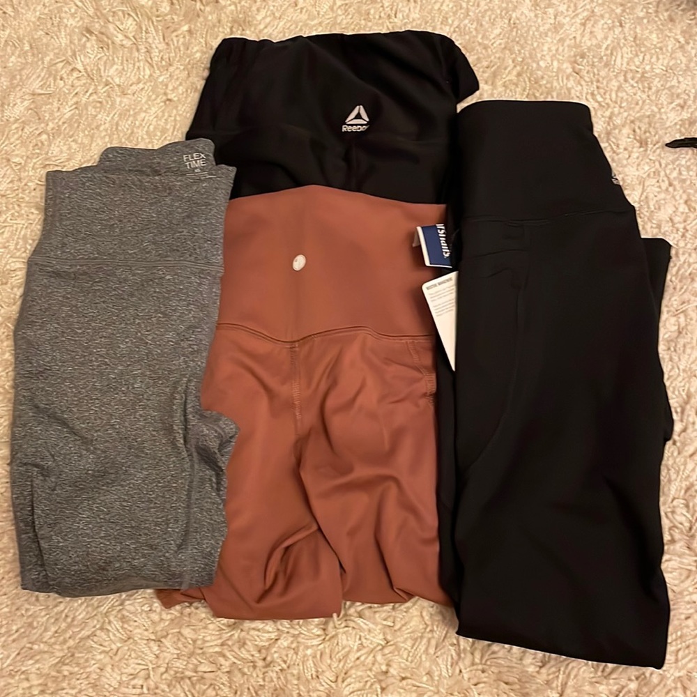 six pairs of women’s athletic leggings bundle
